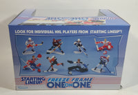 1997 Kenner Hasbro Starting Lineup Freeze Frame One On One NHL Ice Hockey Player Jaromir Jagr Pittsburgh Penguins and Patrick Roy Colorado Avalanche Action Figures New in Box