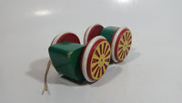 Brio Green Wood Wooden Egg Car Vehicle Pull String Toy Made in Sweden