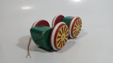 Brio Green Wood Wooden Egg Car Vehicle Pull String Toy Made in Sweden