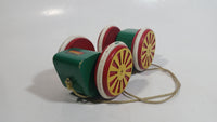 Brio Green Wood Wooden Egg Car Vehicle Pull String Toy Made in Sweden