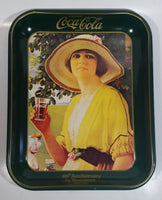 Vintage 1980 60th Anniversary of Coca-Cola in Vancouver 1920-1980 Yellow Dress Woman Official Tray