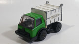 Vintage 1970s Tonka Garbage Truck Green and White Pressed Steel Toy Car Vehicle Made in Japan