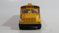 1991 Road Champs Fast Lane International School Bus Yellow Die Cast Toy Car Vehicle