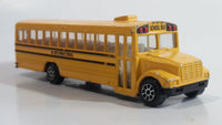 1991 Road Champs Fast Lane International School Bus Yellow Die Cast Toy Car Vehicle