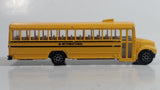 1991 Road Champs Fast Lane International School Bus Yellow Die Cast Toy Car Vehicle