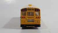 1991 Road Champs Fast Lane International School Bus Yellow Die Cast Toy Car Vehicle