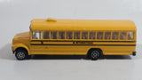 1991 Road Champs Fast Lane International School Bus Yellow Die Cast Toy Car Vehicle