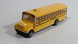 1991 Road Champs Fast Lane International School Bus Yellow Die Cast Toy Car Vehicle