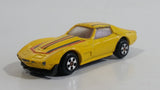 Speeding Wheels Chevrolet Corvette Yellow Die Cast Toy Car Vehicle