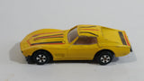 Speeding Wheels Chevrolet Corvette Yellow Die Cast Toy Car Vehicle