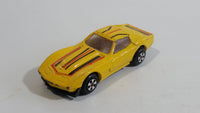 Speeding Wheels Chevrolet Corvette Yellow Die Cast Toy Car Vehicle