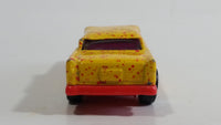 1996 Hot Wheels '55 Chevy Yellow with Red Splatter Paint Die Cast Toy Classic Car Vehicle