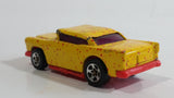 1996 Hot Wheels '55 Chevy Yellow with Red Splatter Paint Die Cast Toy Classic Car Vehicle