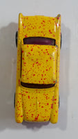 1996 Hot Wheels '55 Chevy Yellow with Red Splatter Paint Die Cast Toy Classic Car Vehicle