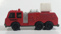 1992 Tonka Red Fire Ladder and Hook Truck Die Cast Toy Vehicle - McDonald's Happy Meal