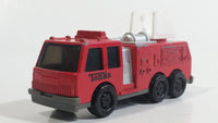 1992 Tonka Red Fire Ladder and Hook Truck Die Cast Toy Vehicle - McDonald's Happy Meal