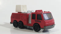 1992 Tonka Red Fire Ladder and Hook Truck Die Cast Toy Vehicle - McDonald's Happy Meal