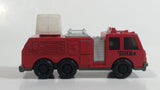 1992 Tonka Red Fire Ladder and Hook Truck Die Cast Toy Vehicle - McDonald's Happy Meal