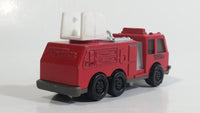 1992 Tonka Red Fire Ladder and Hook Truck Die Cast Toy Vehicle - McDonald's Happy Meal