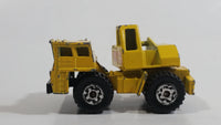 1987 Matchbox Mobile Crane "Reynolds Crane Hire" Yellow Die Cast Toy Car Construction Equipment Vehicle