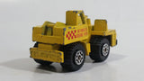 1987 Matchbox Mobile Crane "Reynolds Crane Hire" Yellow Die Cast Toy Car Construction Equipment Vehicle