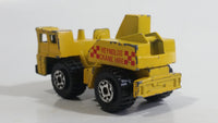 1987 Matchbox Mobile Crane "Reynolds Crane Hire" Yellow Die Cast Toy Car Construction Equipment Vehicle