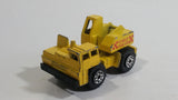 1987 Matchbox Mobile Crane "Reynolds Crane Hire" Yellow Die Cast Toy Car Construction Equipment Vehicle