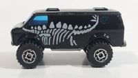 1997 Matchbox Dino Riders 4x4 Chevy Van "Stegosaurus" Black Die Cast Toy Car Vehicle