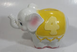 Very Rare Hard To Find 1986 Enesco Growing Up Age 4 Elephant Shaped Ceramic Coin Bank