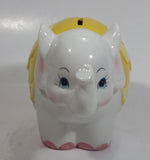 Very Rare Hard To Find 1986 Enesco Growing Up Age 4 Elephant Shaped Ceramic Coin Bank