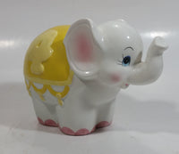 Very Rare Hard To Find 1986 Enesco Growing Up Age 4 Elephant Shaped Ceramic Coin Bank