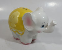 Very Rare Hard To Find 1986 Enesco Growing Up Age 4 Elephant Shaped Ceramic Coin Bank