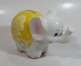 Very Rare Hard To Find 1986 Enesco Growing Up Age 4 Elephant Shaped Ceramic Coin Bank