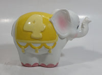 Very Rare Hard To Find 1986 Enesco Growing Up Age 4 Elephant Shaped Ceramic Coin Bank