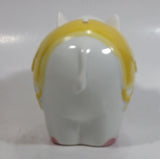 Very Rare Hard To Find 1986 Enesco Growing Up Age 4 Elephant Shaped Ceramic Coin Bank