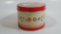 Walt Disney Mickey Mouse and Minnie Mouse Serenade Hard Candies Red Oval Shaped Tin Metal Container