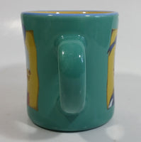 Disney Donald Duck Cartoon Character Teal Green Ceramic Coffee Mug Cup