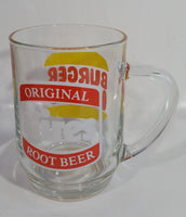 Vintage Hires Root Beer Soda Pop Beverage Burger King Restaurants Clear Large Round Glass Mug