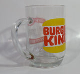 Vintage Hires Root Beer Soda Pop Beverage Burger King Restaurants Clear Large Round Glass Mug