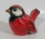 Vintage Goebel Germany Red Cardinal Porcelain Bird Sculpture Ornament