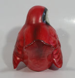 Vintage Goebel Germany Red Cardinal Porcelain Bird Sculpture Ornament