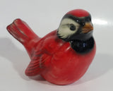 Vintage Goebel Germany Red Cardinal Porcelain Bird Sculpture Ornament