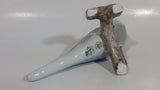 Vintage Pair of Bing & Grondahl No. 2341 & No. 2210 Pirched Love Bird Parakeet Budgie Porcelain Sculpture Ornaments