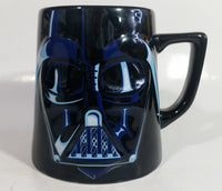 Disney Star Wars Darth Vader 24 oz. Dark Blue and Black Embossed Ceramic Coffee Mug Cup