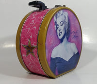 2005 Marilyn Monroe Pink Round Tin Metal Lunch Box with Handle