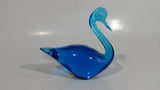 Enerdya Sweden Blue Art Glass Swan Bird Decorative Ornament