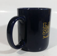 Late Show with David Letterman Dark Blue Ceramic Coffee Mug TV Television Show Entertainment Collectible