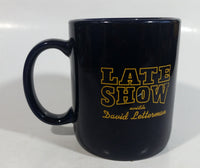 Late Show with David Letterman Dark Blue Ceramic Coffee Mug TV Television Show Entertainment Collectible