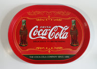 Drink Coca-Cola Delicious and Refreshing Coke Soda Pop 11 1/2" x 15 1/2" Metal Beverage Serving Tray