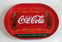 Drink Coca-Cola Delicious and Refreshing Coke Soda Pop 11 1/2" x 15 1/2" Metal Beverage Serving Tray